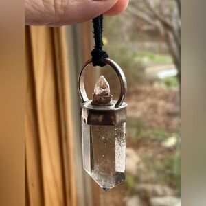 ✨Large Unique Quartz Crystal pendant ✨